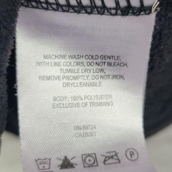 Columbia Womens Solid Black Fleece Full Zip Jacket Benton Springs Sweatshirt SML - Picture 5 of 6